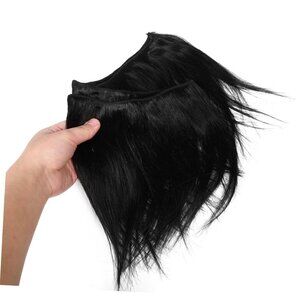 Long Straight Human Hair Hand-woven Weft Hair Extensions Weft Natural Look